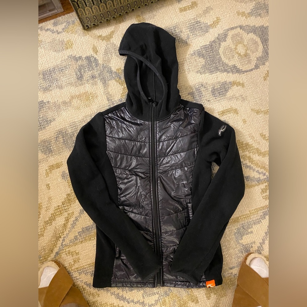 Kjus Black On Black Fleece and Padded Jacket
